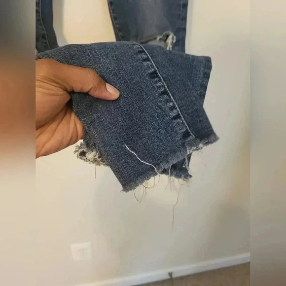 FRAME Distressed Le High Skinny Raw Hem Jeans(25) - Picture 7 of 10